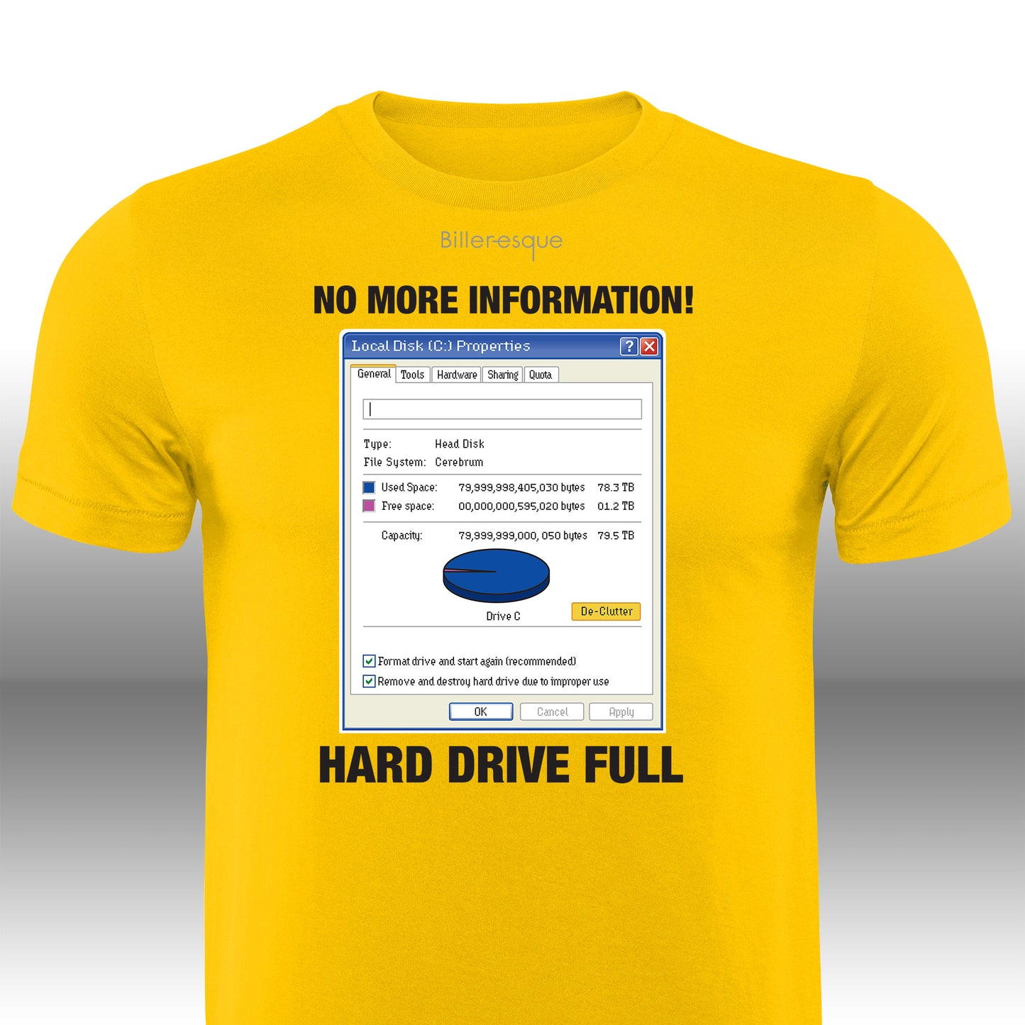 Vintage Computer Hard Drive Full T-Shirt