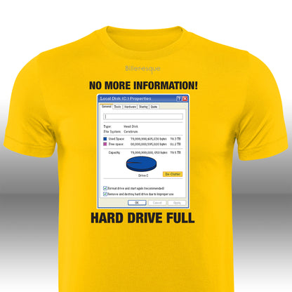 Vintage Computer Hard Drive Full T-Shirt
