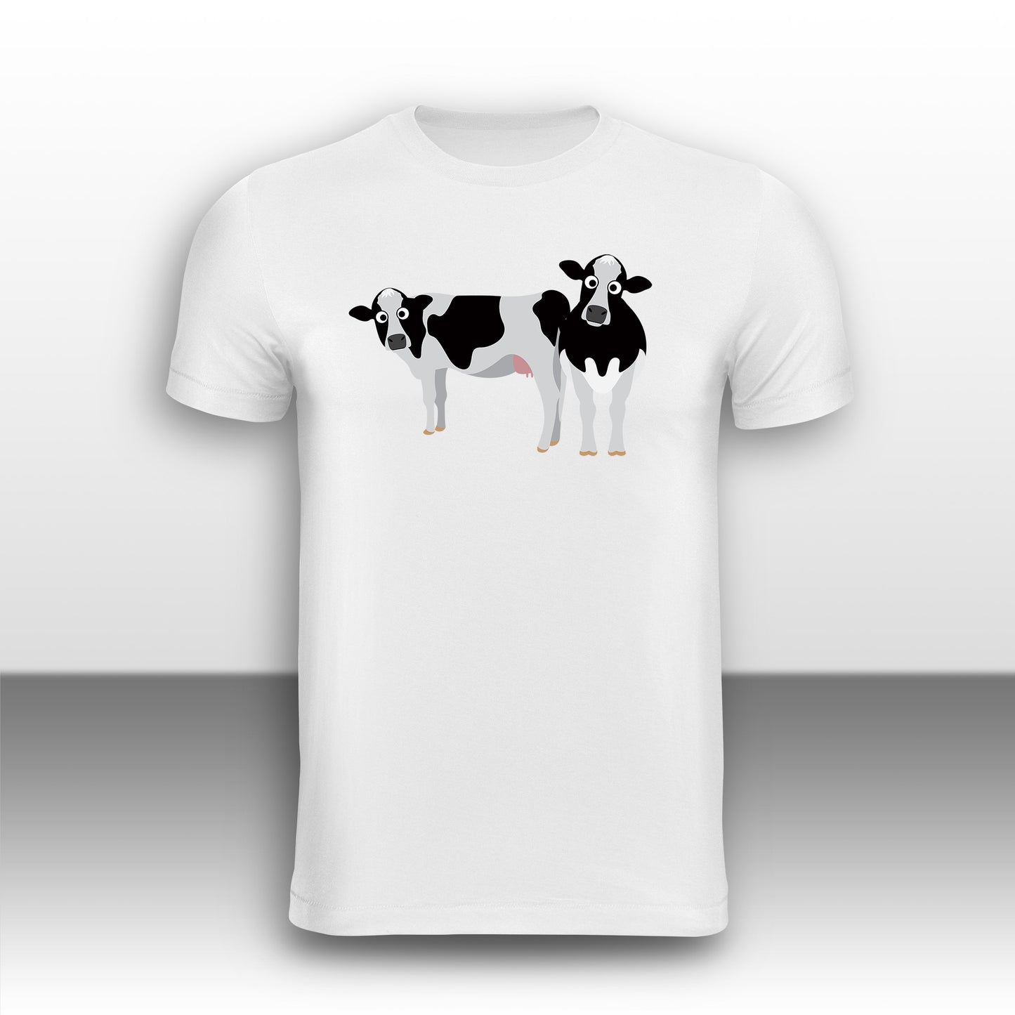 Cows Adult T-Shirt from the Farm Yard Collection