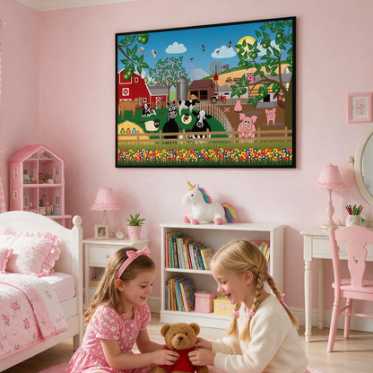 Farm Animals Wall Poster
