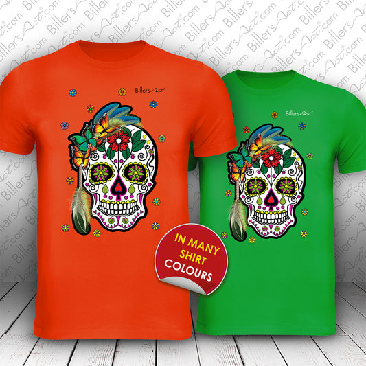 Day of the Dead Air and Flowers T-Shirt