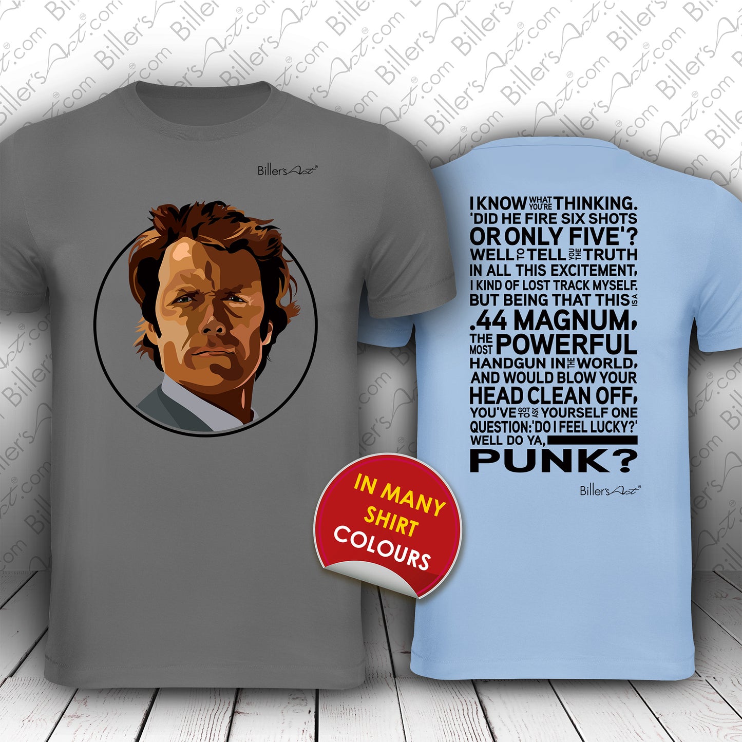 Dirty Harry Movie T Shirt - Harry Callahan Quote - T Shirt Film