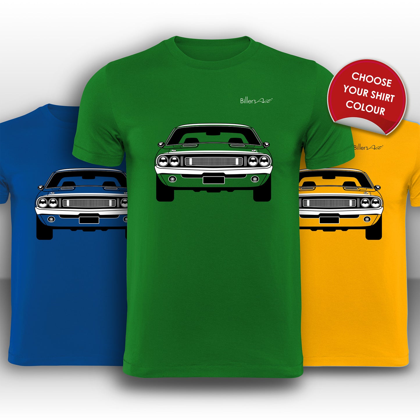 Dodge Challenger RT Front View Super Cool T-Shirt