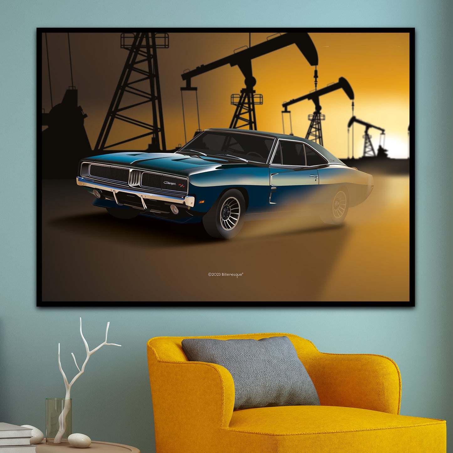 Dodge Charger American Muscle Car print - supercar poster