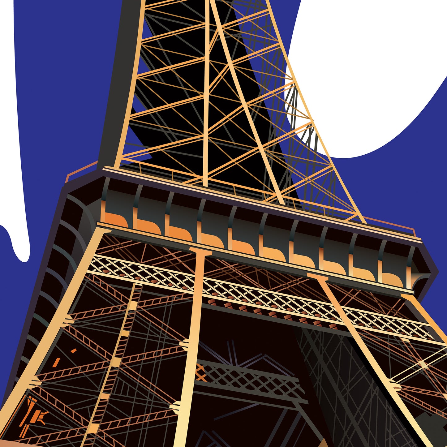 Eifel Tower Paris France Landmark Print