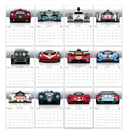 Endurance Racing Car 2024 Calendar Classics - Biller's Art Le mans