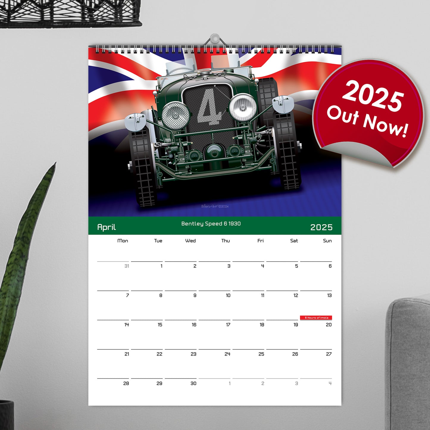 2025 WEC Endurance Racing Car Calendar. Classics Le Mans Cars
