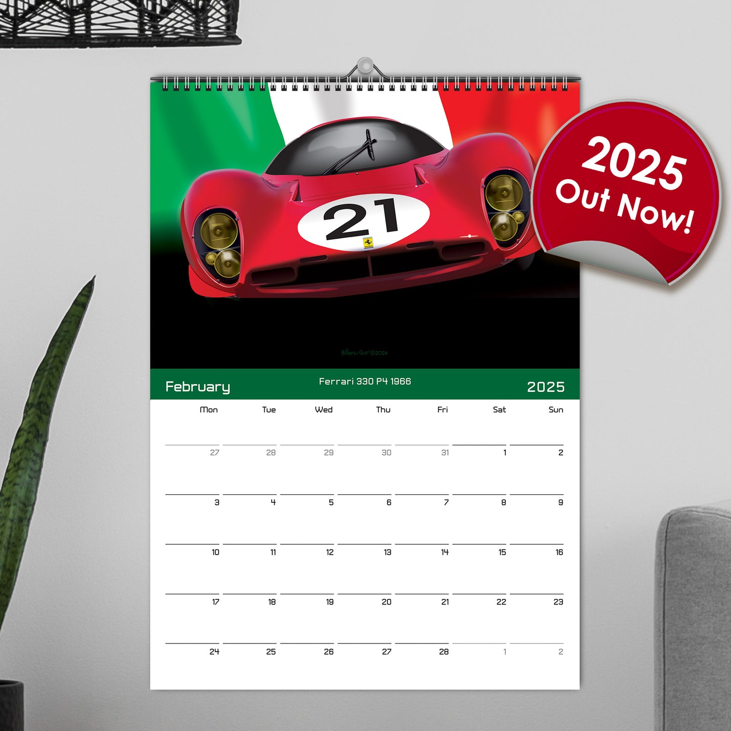 2025 WEC Endurance Racing Car Calendar. Classics Le Mans Cars