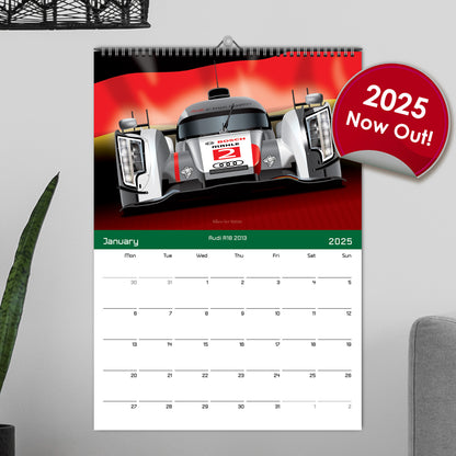 2025 WEC Endurance Racing Car Calendar. Classics Le Mans Cars