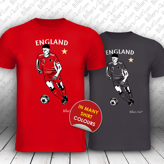 England Football Player Sports and Souvenir T-Shirt