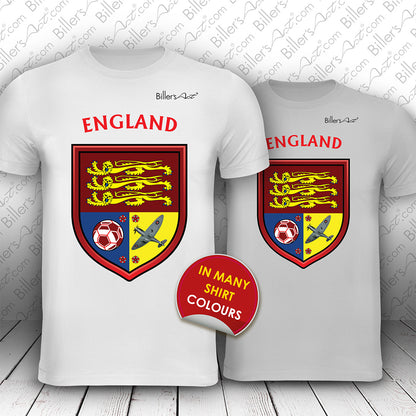 England Large Badge Sports and Souvenir T-Shirt