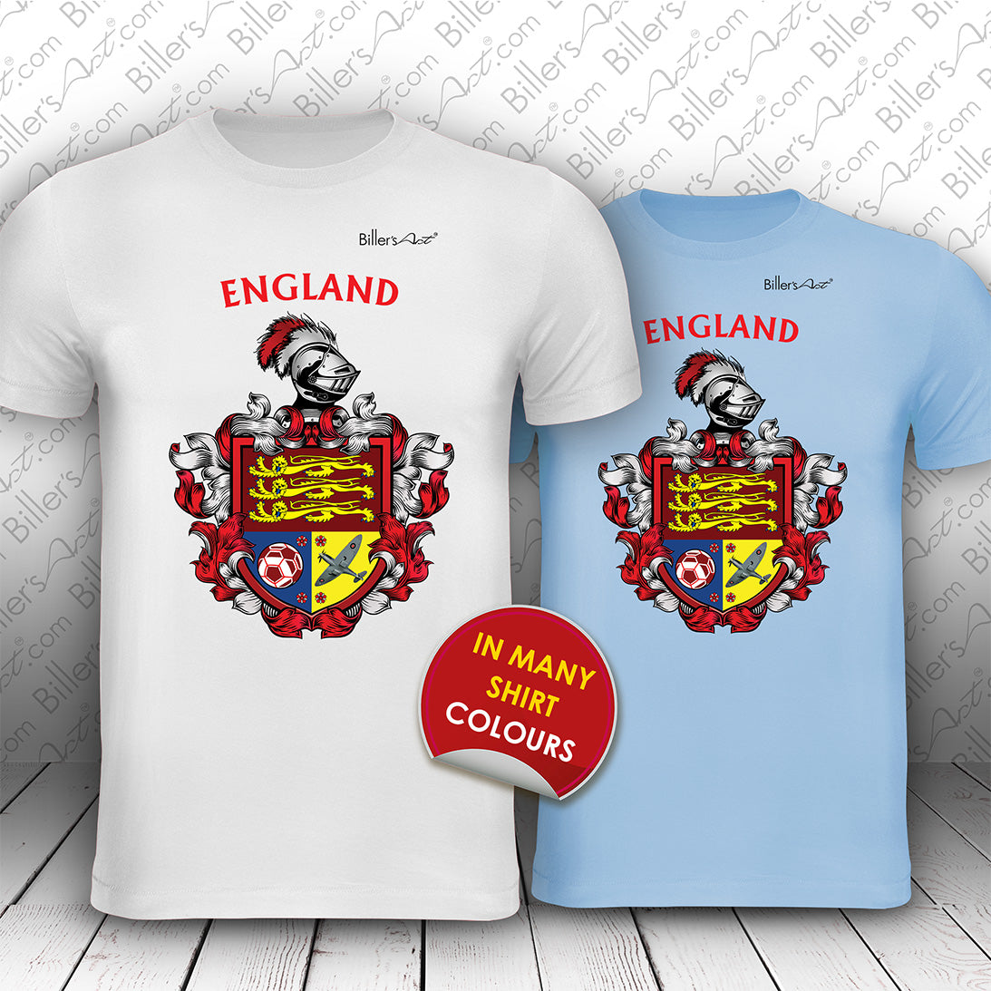 England Heraldry Shield Sports and Souvenir T-Shirt