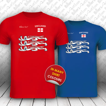 England White 3 Lions Sports and Souvenir T-Shirt
