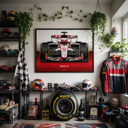 Esteban Ocon Formula 1 Haas 2026 Racing Car Print