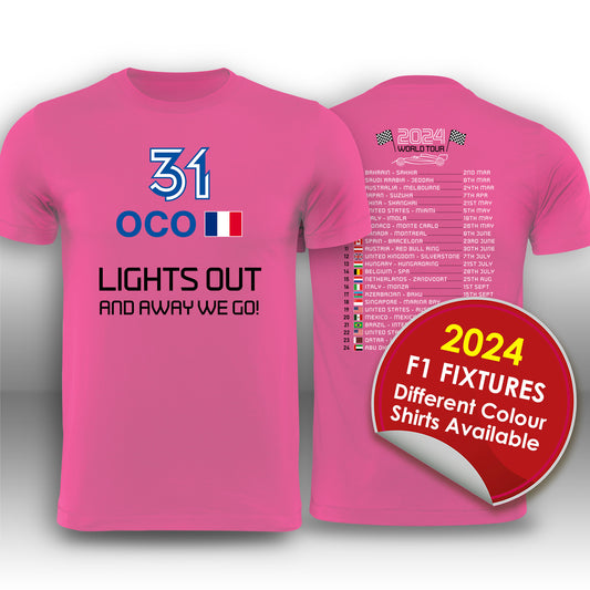 Esteban Ocon Calendar T-Shirt