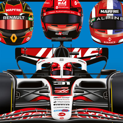 Esteban Ocon 2026 Formula 1 Celebration Print