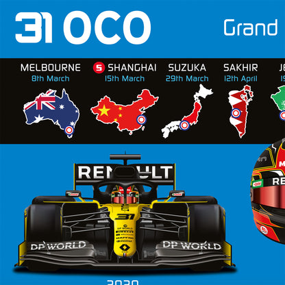 Esteban Ocon 2026 Formula 1 Celebration Print