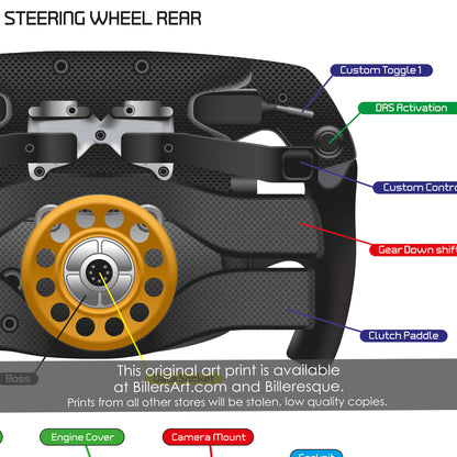 Formula 1 Steering Wheel Print