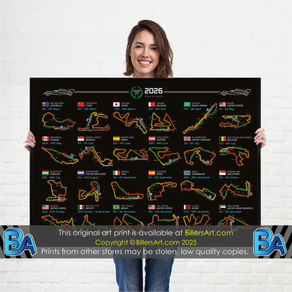 Formula 1 2026 Circuit Fixtures (Landscape)