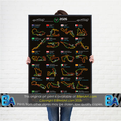 Formula 1 2026 Circuit Fixtures (Portrait)