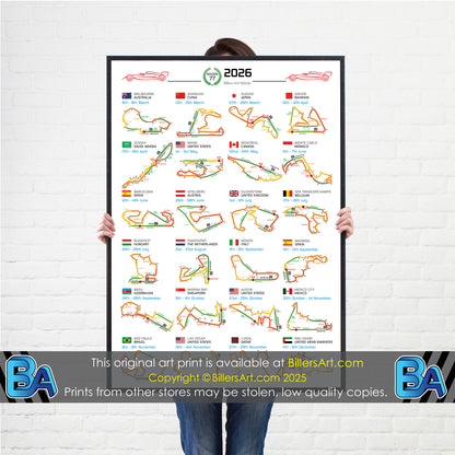 Formula 1 2026 Circuit Fixtures (Portrait)