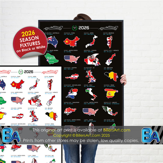 Formula 1 2026 Country Fixtures (Portrait)