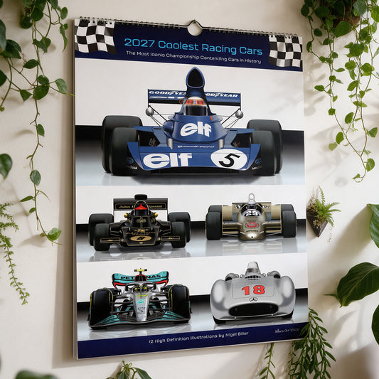 2027 Formula 1 Coolest Cars Calendar