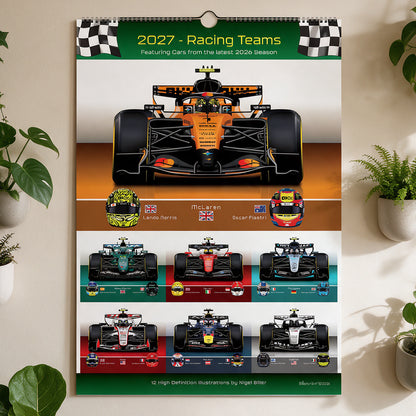 Formula Drivers' Helmets 2026 F1 Landscape Wall Print