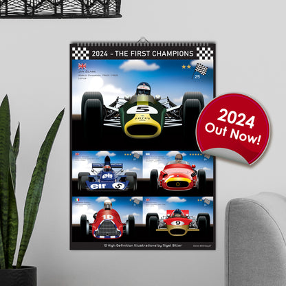 Formula 1 First Champions 2024 Calendar Classics