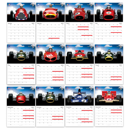 Formula 1 First Champions 2024 Calendar Classics