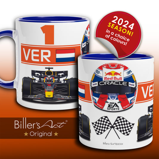 Max Verstappen 2024 Car & Helmet Formula 1 Mug