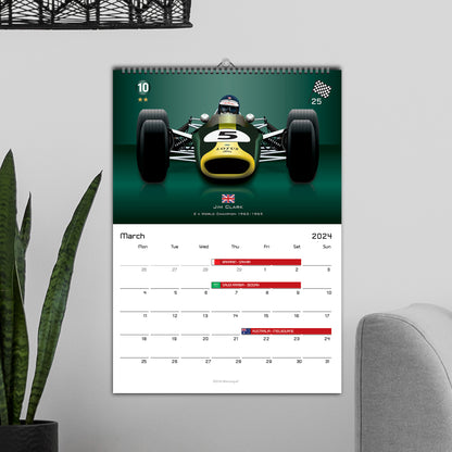 Formula 1 2024 Racing Driver Legends Calendar