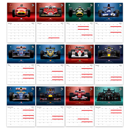 Formula 1 2024 Racing Driver Legends Calendar