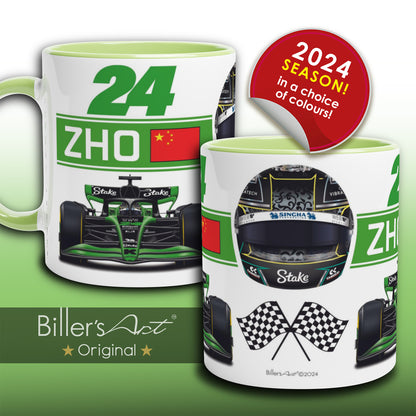 Zhou Guanyu 2024 Car & Helmet Formula 1 Mug