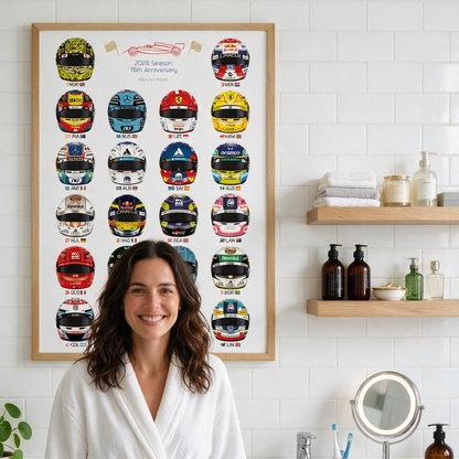 Formula Drivers' Helmets 2026 F1 Portrait Wall Print