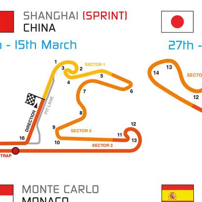 Formula 1 2026 Circuit Fixtures (Landscape)