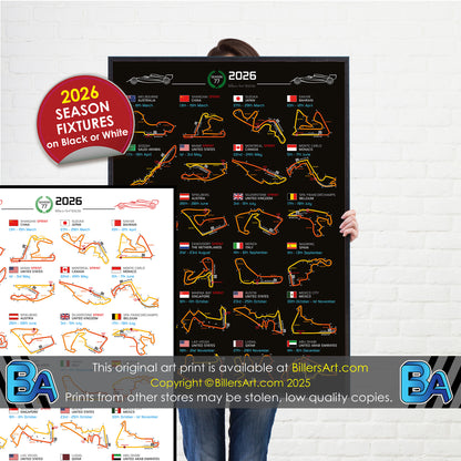 Formula 1 2026 Circuit Fixtures (Portrait)