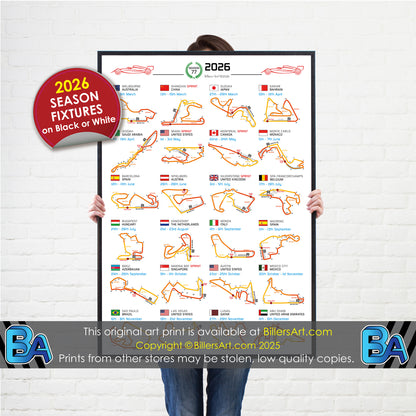 Formula 1 2026 Circuit Fixtures (Portrait)