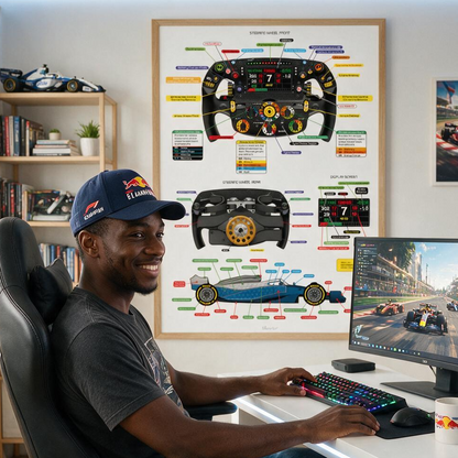 Formula 1 Steering Wheel Print