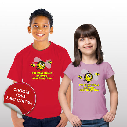 Childrens' I'm a Busy Bee T-Shirt from the Farm Yard Collection