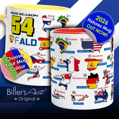 Fermin Aldeguer MotoGP 2026 Season Fixtures Racing Calendar Mug