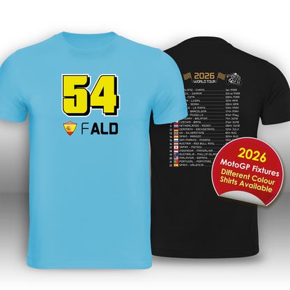Fermin Aldeguer 2026 MotoGP Race Calendar T-Shirt