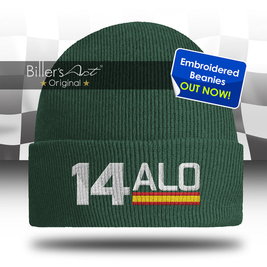 Fernando Alonso Embroidered F1 Beanie