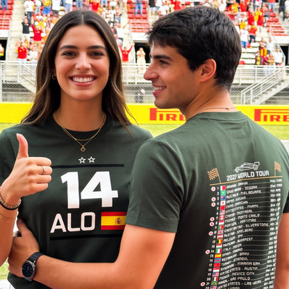 Fernando Alonso 2027 Race Calendar Formula 1 F1 T-Shirt
