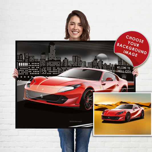 Ferrari 812 Superfast Poster