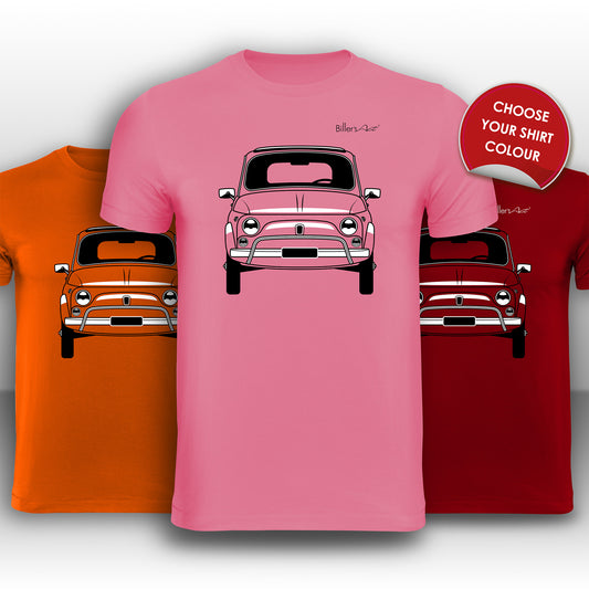 Fiat 500 80s Front View Super Cool T-Shirt