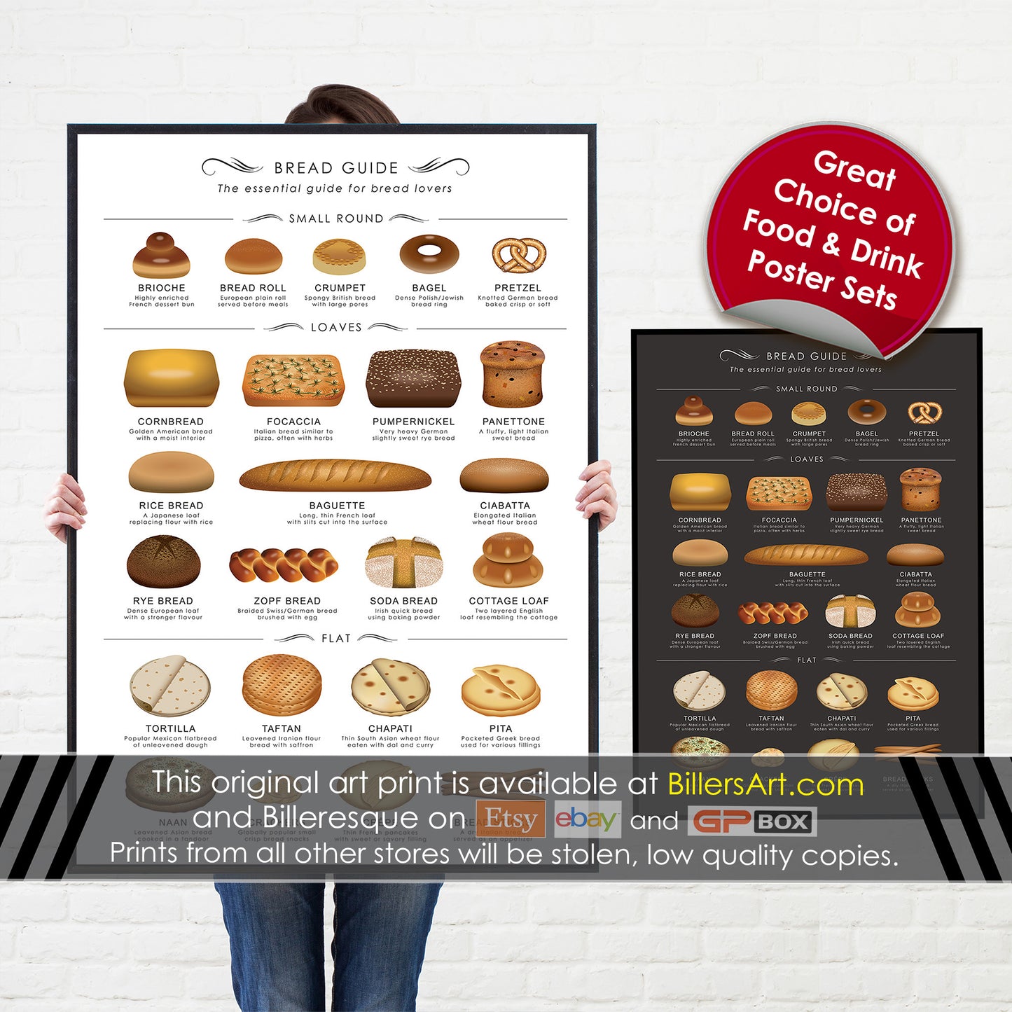 Bread Baking Food & Drink Kitchen Wall Poster