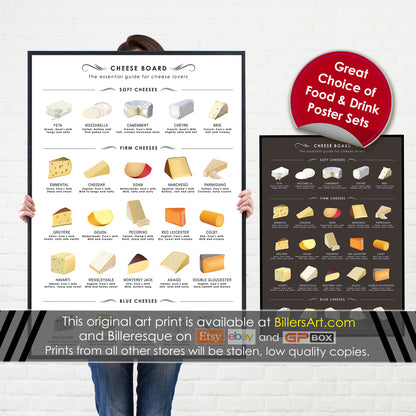 Cheese Board Kitchen Food & Drink Wall Poster