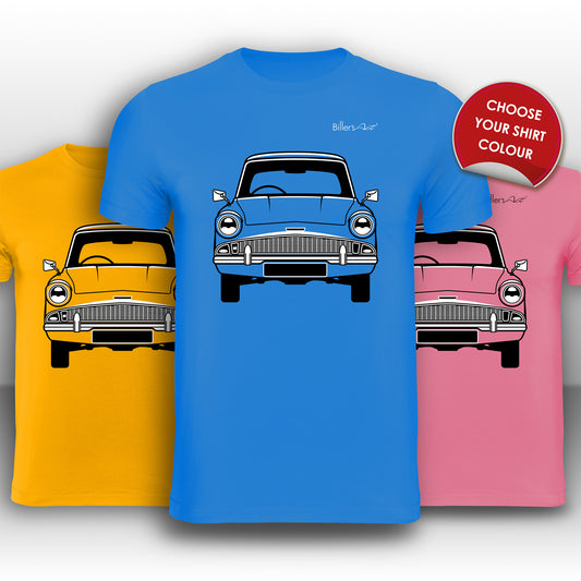 Ford Anglia 1969 Front View High Quality T-Shirt