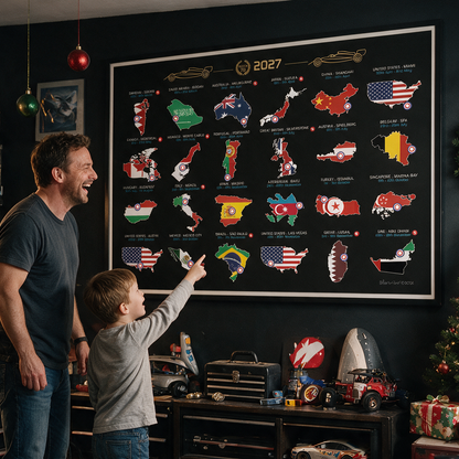 Formula 1 2027 Country Fixtures Landscape Framed or Unframed